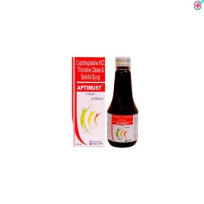 Aptimust Syrup (Cyproheptadine (2mg/5ml) + Tricholine Citrate (275mg/5ml) + Sorbitol (2gm/5ml))