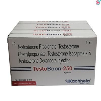 Testoboon 250 Injection (Testosterone Propionate + Testosterone Phenylpropionate + Testosterone Isocaproate  + Testosterone Decanoate)