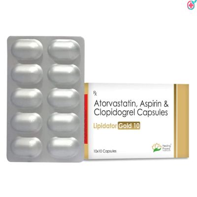 lipidator gold Tablet (Atorvastatin, Clopidogrel, Aspirin)