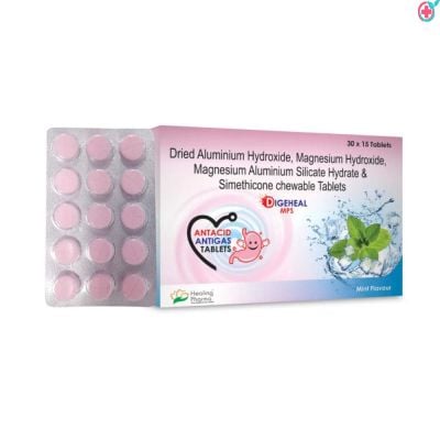 Digeheal MPS Tabet (Dried Aluminium Hydroxide , Magnesium Hydroxide Magnesium Aluminium Silicate Hydrate and Simethicone )