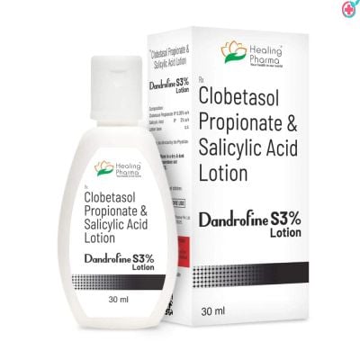 Dandrofine S3% (Clobetasol Propionate (0.05% w/v) and Salicylic Acid (3% w/v))