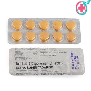 Extra Super Tadarise Tablet (Tadalafil 40mg + Dapoxetine 60mg)