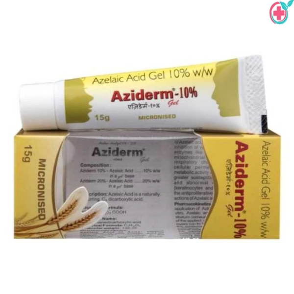 Aziderm Gel (Azelaic Acid) - Used to Treat Rosacea, Mild-To-Moderate Inflamed Acne (Pimples)