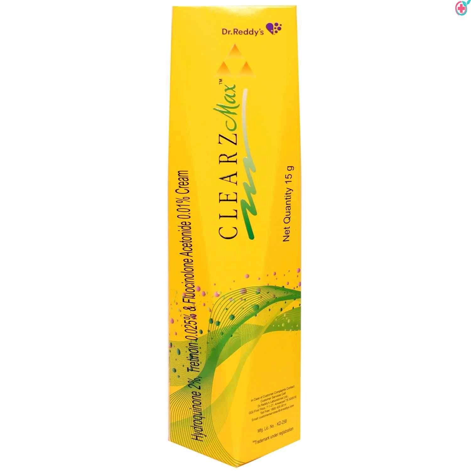 Clearz Max Cream (Hydroquinone + Tretinoin + Fluocinolone acetonide) | Tri-luma Alternative | Treat Melasma