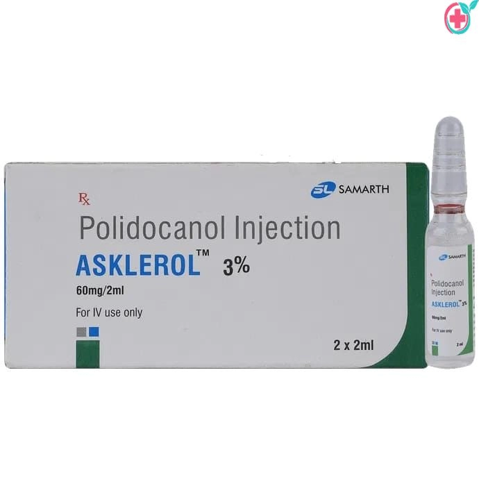 Asklerol 2ml Injection (Polidocanol 3%) | Used to Treat Small Varicose, Spider, and Reticular Veins