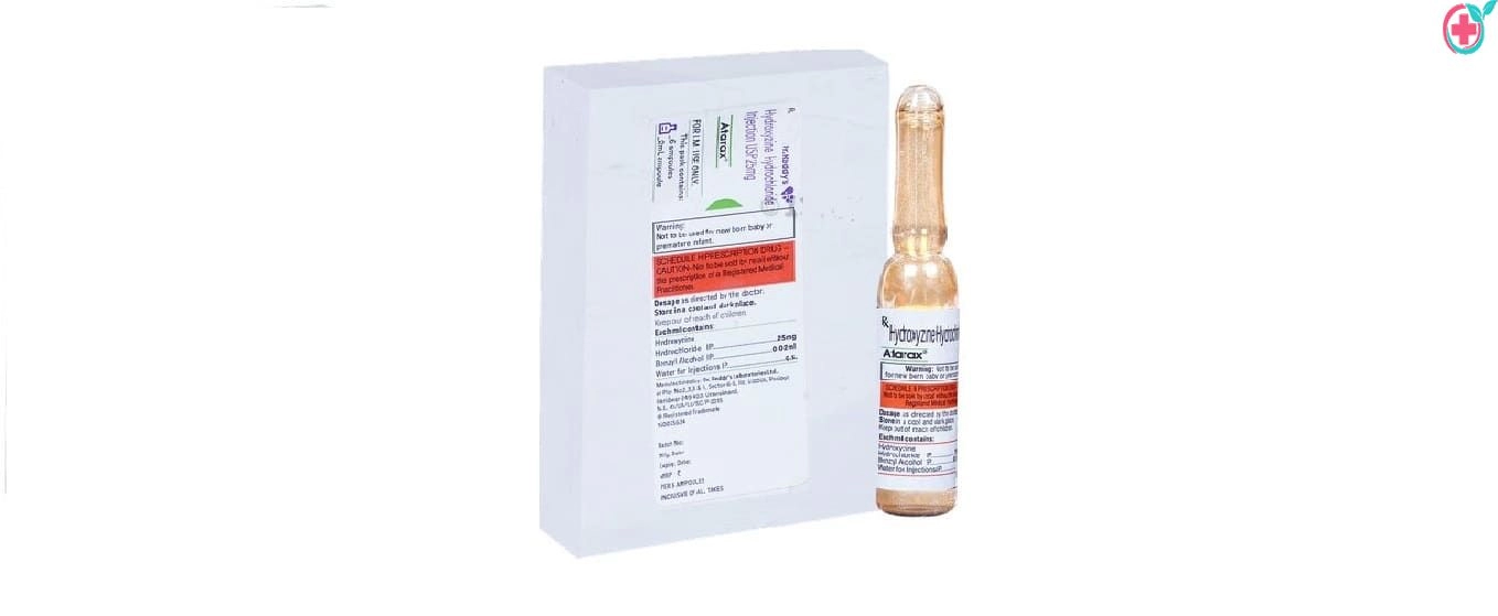 Atarax Injection (Hydroxyzine Injection) Used to Reduce Anxiety, Tension, Skin Allergies, and Sedation