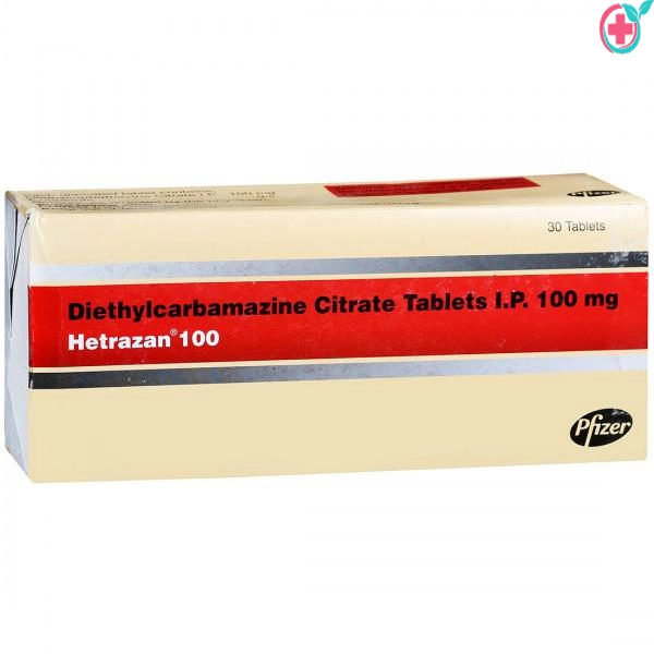 Hetrazan Tablet (Diethylcarbamazine)