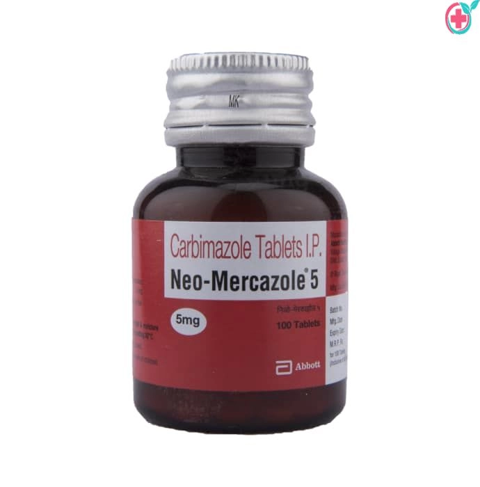 Neo-Mercazole Tablet (Carbimazole) Used to Treat Hyperthyroidism (Overactive Thyroid Gland)