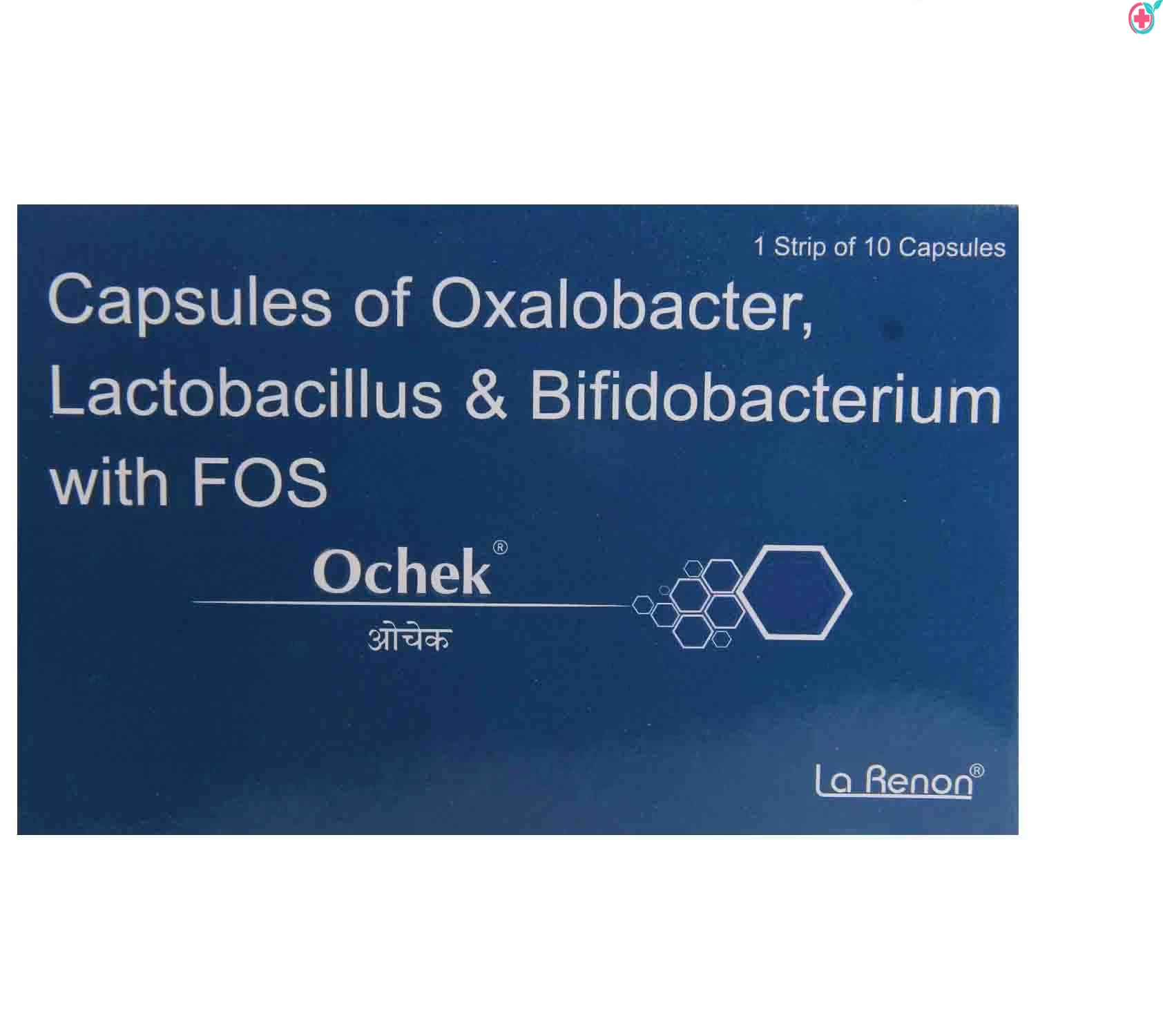 Ochek Capsule of Oxalobacter Lactobacillus and Bifidobacterium with FOS | Used to Treat Diarrhoea, IBS, and Helps in Digestion