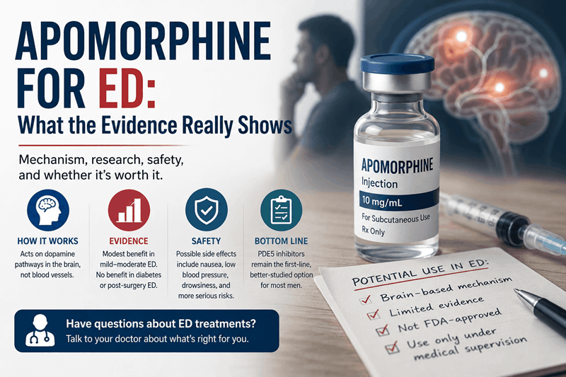 Can Apomorphine Treat Erectile Dysfunction? What the Research Actually Shows