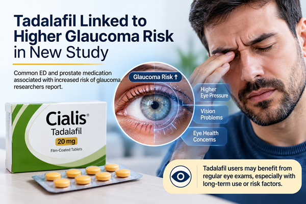 Tadalafil Linked to Higher Glaucoma Risk in New Study